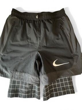NIKE x Off-White Rare Collab Active Shorts New With Tags Black Polyester Size XS